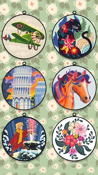 Cross Stitch Club (Кросс Стич Клуб)  [МОД Mega Pack] Screenshot 1