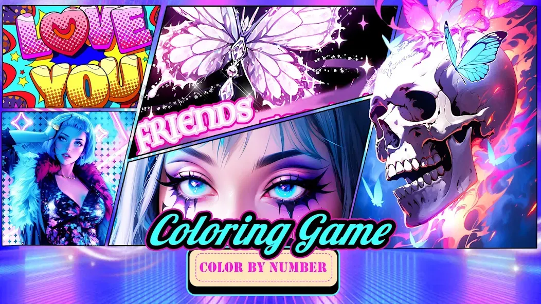 Coloring Games-Color By Number  [МОД Меню] Screenshot 1