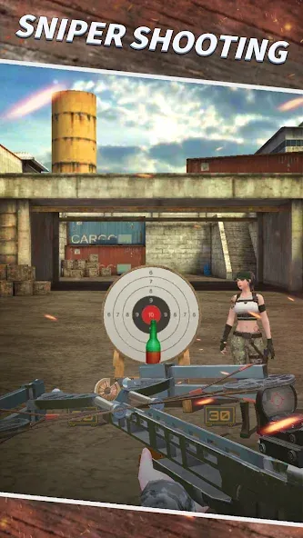 Sniper Shooting : 3D Gun Game  [МОД Бесконечные монеты] Screenshot 2