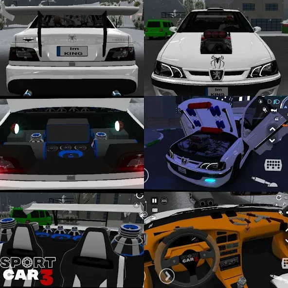 Sport car 3 : Taxi & Police - (Спорткар 3)  [МОД Mega Pack] Screenshot 1