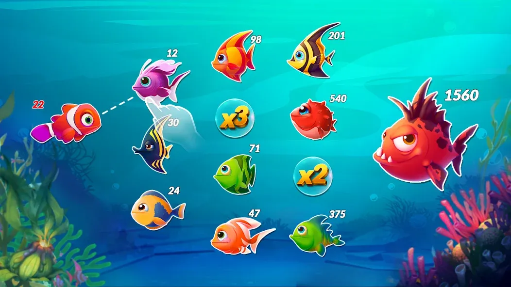 Big Eat Fish Games Shark Games  [МОД Много монет] Screenshot 5