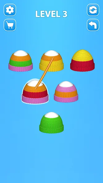 Cozy Knitting: Sorting games (Кози Ниттинг)  [МОД Бесконечные монеты] Screenshot 1