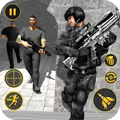 Скачать взлом Anti Terrorist Shooting Game  [МОД Mega Pack] - полная версия apk на Андроид