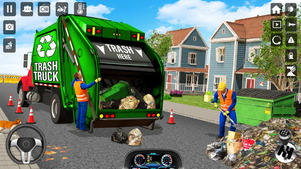 Trash Truck Games Simulator 3D  [МОД Много денег] Screenshot 1