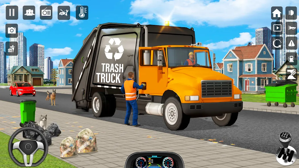 Trash Truck Games Simulator 3D  [МОД Много денег] Screenshot 5