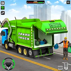 Скачать взломанную Trash Truck Games Simulator 3D  [МОД Много денег] - последняя версия apk на Андроид