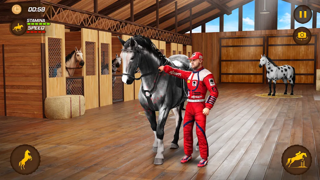 Horse Racing Game: Horse Games  [МОД Бесконечные монеты] Screenshot 1