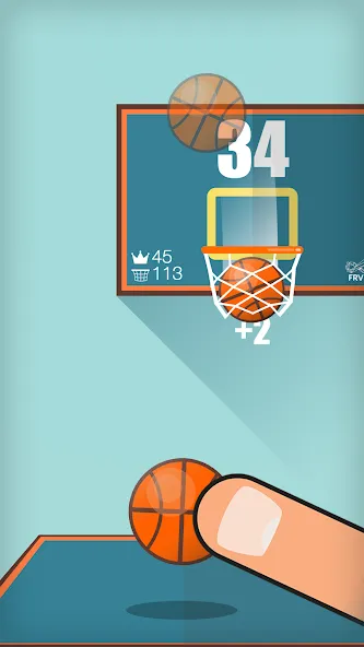 Basketball FRVR - Dunk Shoot (Баскетбол ФРВР)  [МОД Меню] Screenshot 2