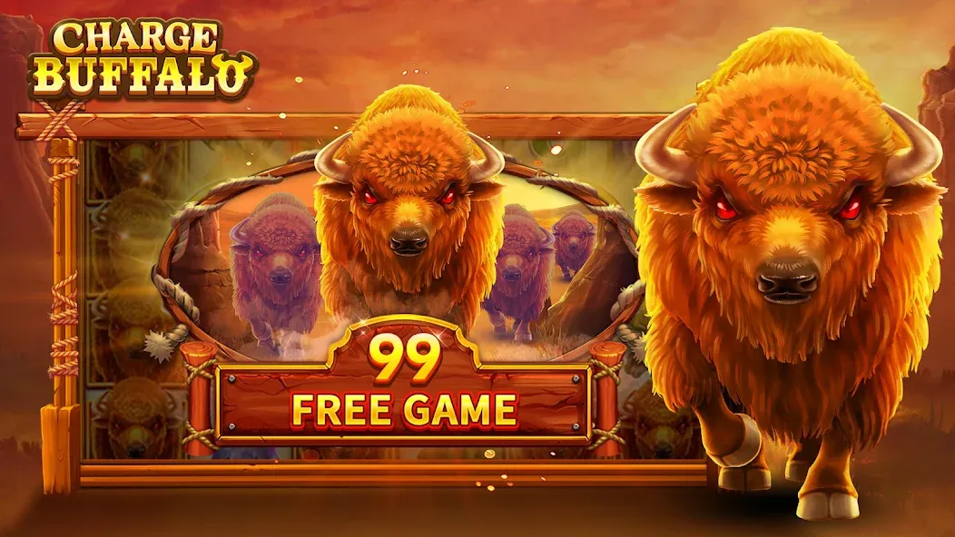 Charge Buffalo Slot-TaDa Games (Чардж Буффало Слот)  [МОД Много денег] Screenshot 2