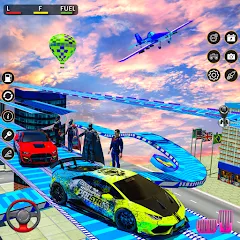 Скачать взлом Rampa Car Game: GT Car stunts (Мега Рэмпс)  [МОД Меню] - полная версия apk на Андроид