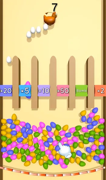 Eggs & Chickens: Cut Rope Game (Яйца и куры)  [МОД Все открыто] Screenshot 4