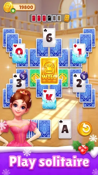 Royal Solitaire Tripeaks  [МОД Меню] Screenshot 1