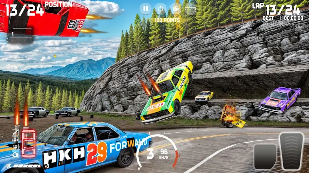 Demolition Derby: Car Games  [МОД Бесконечные монеты] Screenshot 3