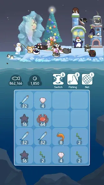 2048 Penguin Island  [МОД Меню] Screenshot 1