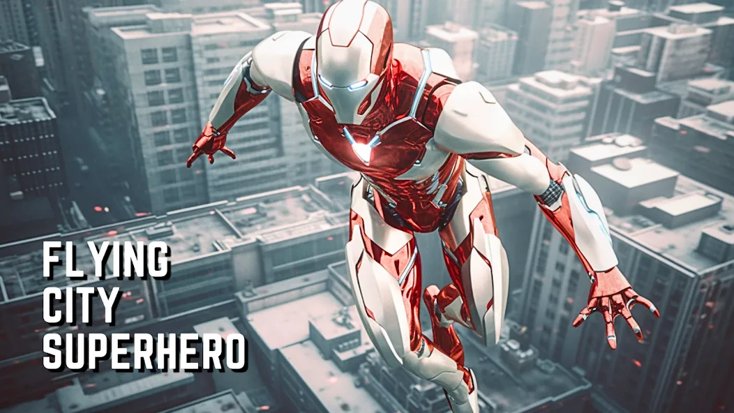 Super hero Flying iron jet man  [МОД Menu] Screenshot 1