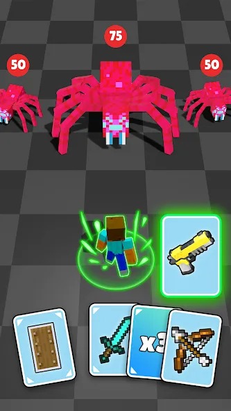 Craft Battle: Card Fight (Крафт Баттл)  [МОД Unlimited Money] Screenshot 2