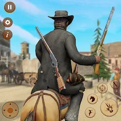 Скачать взлом West Cowboy Shooting Games 3D  [МОД Много монет] - последняя версия apk на Андроид