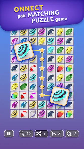 Onnect - Pair Matching Puzzle (Оннект)  [МОД Бесконечные монеты] Screenshot 3