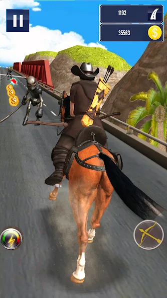 Cowboy Horse Run  [МОД Бесконечные монеты] Screenshot 4