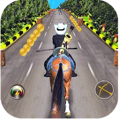 Взлом Cowboy Horse Run  [МОД Бесконечные монеты] - последняя версия apk на Андроид