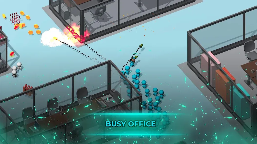 Crowd War - Action Game (Крауд Вар)  [МОД Бесконечные монеты] Screenshot 1