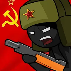 Взломанная Stickman WW2 (Стикмэн Вторая Мировая война)  [МОД Много монет] - стабильная версия apk на Андроид