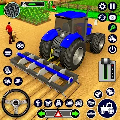 Скачать взлом Real Tractor Driving Simulator (Реальный симулятор вождения трактора)  [МОД Много монет] - стабильная версия apk на Андроид