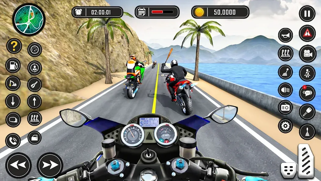 Bike Racing Games - Bike Game (Байк Рейсинг Геймс)  [МОД Mega Pack] Screenshot 1