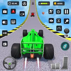 Скачать взломанную Formula Car Stunt - Car Games (Формула автомобиль трюк)  [МОД Unlimited Money] - полная версия apk на Андроид