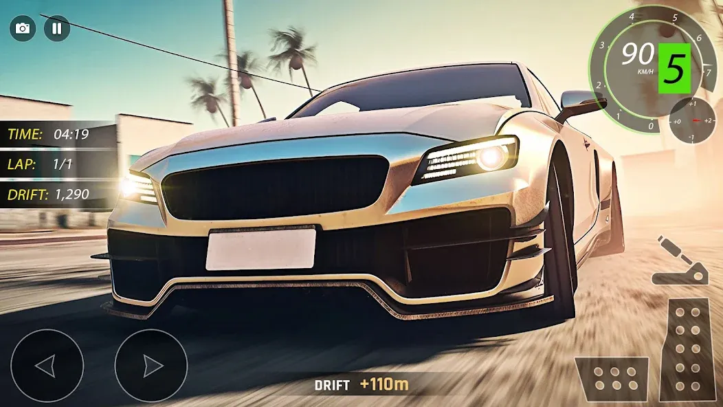 Highway Drifting Racing Games  [МОД Бесконечные деньги] Screenshot 2