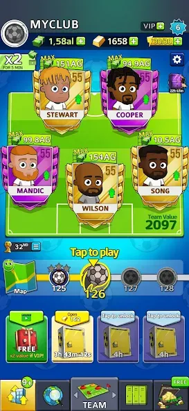 Idle Soccer Story - Tycoon RPG (Айдл Соккер Стори)  [МОД Бесконечные монеты] Screenshot 2