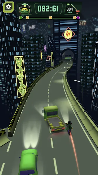 Go Ninja Moto Race (Го Ниндзя Мото Гонка)  [МОД Много монет] Screenshot 3