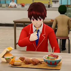 Скачать взломанную Anime Boy High School Life 3d  [МОД Меню] - стабильная версия apk на Андроид