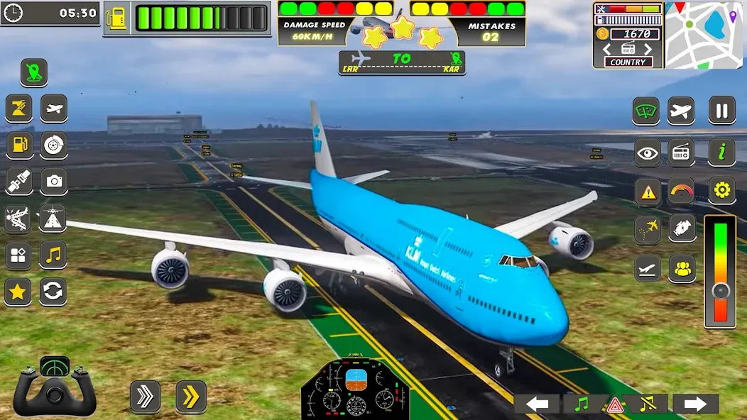 Real Flight Sim Airplane Games (Реал Флайт Сим Авиасимуляторы игры на самолеты)  [МОД Бесконечные монеты] Screenshot 2