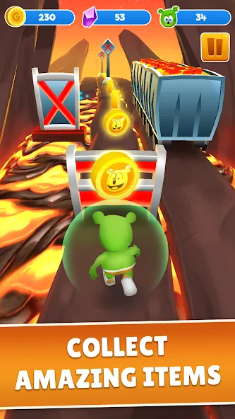 Gummy Bear Run: Running Games (Гамми Бер Ран)  [МОД Menu] Screenshot 4