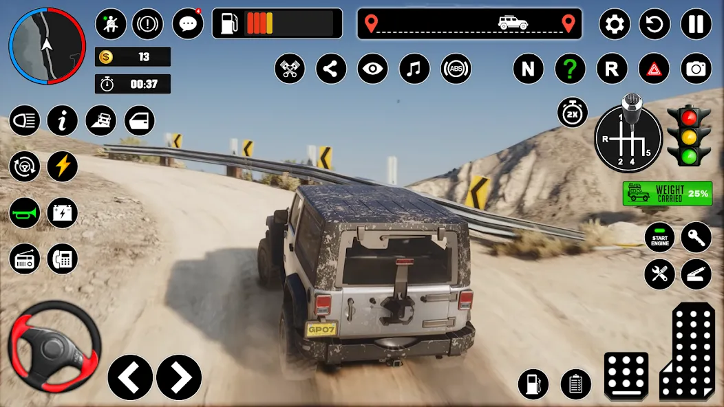 Offroad Jeep Driving & Parking  [МОД Много денег] Screenshot 2