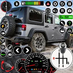 Взлом Offroad Jeep Driving & Parking  [МОД Много денег] - полная версия apk на Андроид