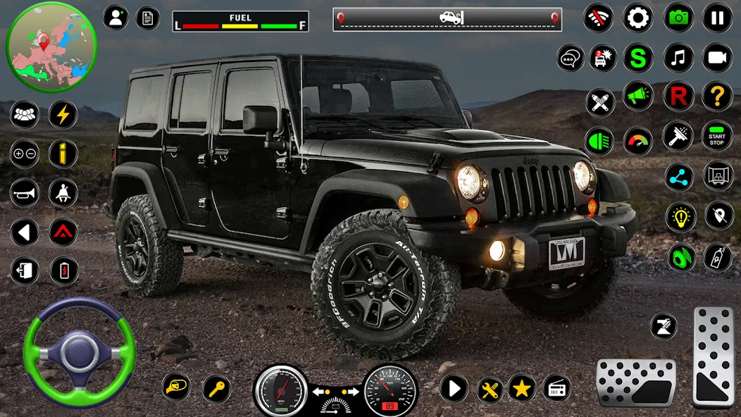 Jeep Driving Simulator offRoad (Джип Драйвинг Симулятор вне дороги)  [МОД Бесконечные деньги] Screenshot 5