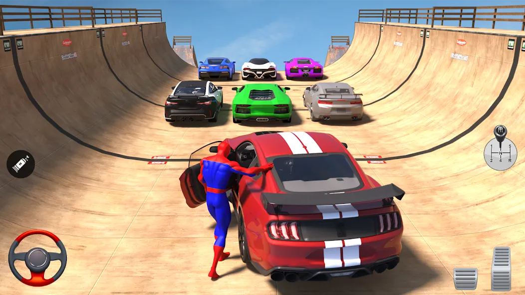 Superhero Car: Mega Ramp Games (Рамп Кар Гейм)  [МОД Бесконечные деньги] Screenshot 3