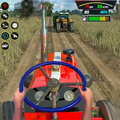 Скачать взлом Farming Tractor Game Simulator (Фарминг Трактор Игра Симулятор)  [МОД Все открыто] - последняя версия apk на Андроид