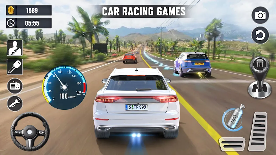 Real Highway Car Racing Games  [МОД Unlimited Money] Screenshot 5