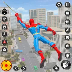 Взлом Spider Rope Hero Spider Games  [МОД Много монет] - стабильная версия apk на Андроид