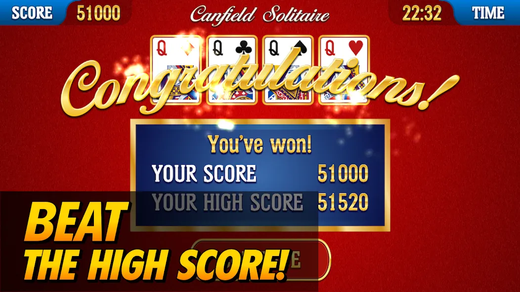 Canfield Solitaire (Кэнфилд пасьянс)  [МОД Много монет] Screenshot 2