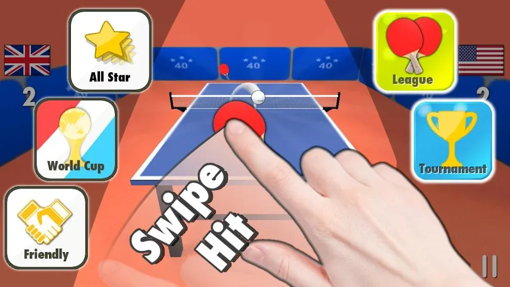 Table Tennis 3D  [МОД Mega Pack] Screenshot 1