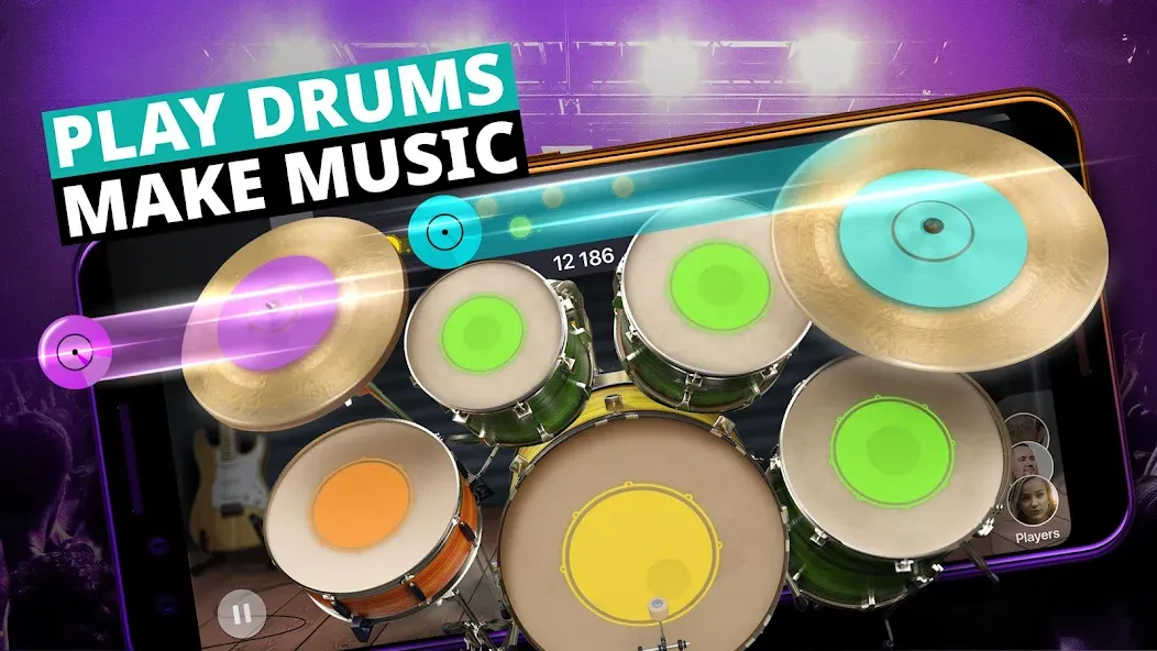 Drum Kit Music Games Simulator  [МОД Бесконечные деньги] Screenshot 1