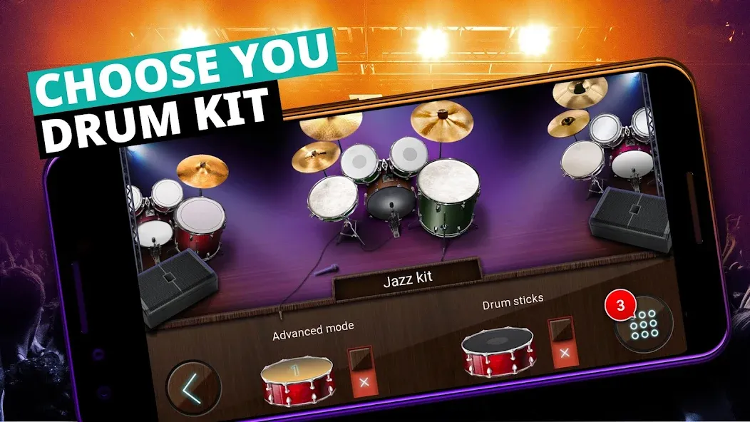 Drum Kit Music Games Simulator  [МОД Бесконечные деньги] Screenshot 4