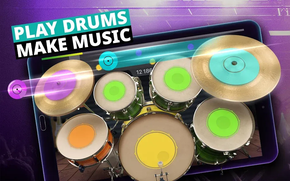 Drum Kit Music Games Simulator  [МОД Бесконечные деньги] Screenshot 5