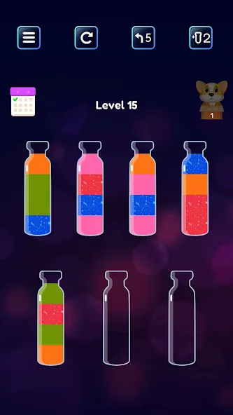 Soda Sort: Water Color Puzzle (Сода Сорт)  [МОД Много денег] Screenshot 3