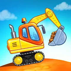 Взломанная Kids truck games Build a house  [МОД Unlocked] - стабильная версия apk на Андроид