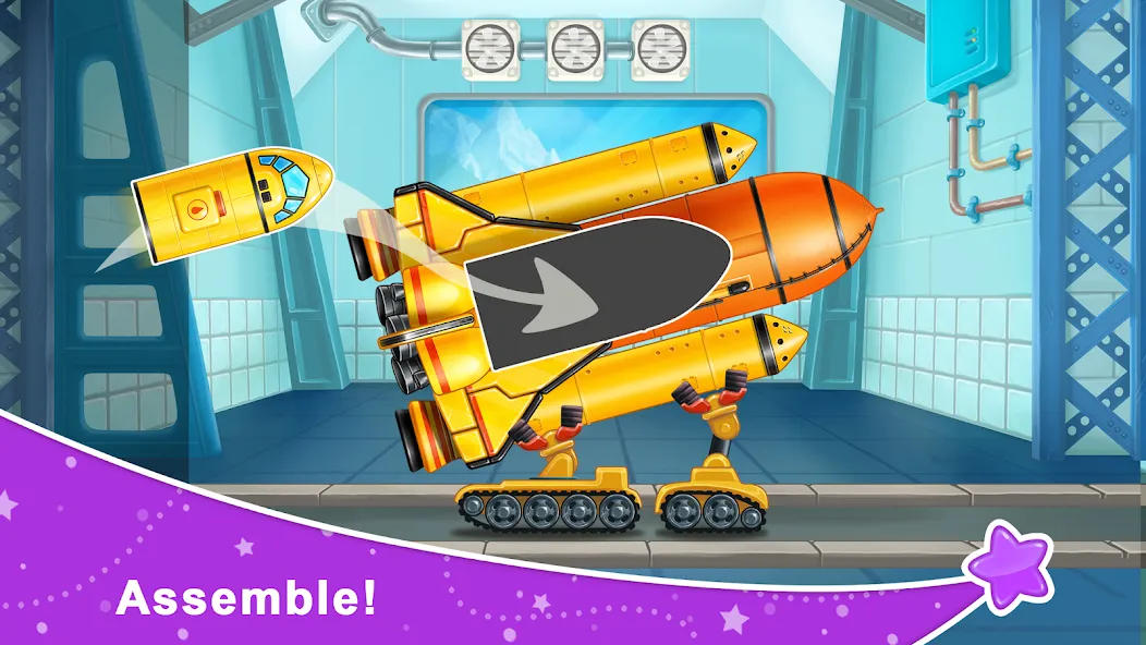 Rocket 4 space games Spaceship  [МОД Menu] Screenshot 1